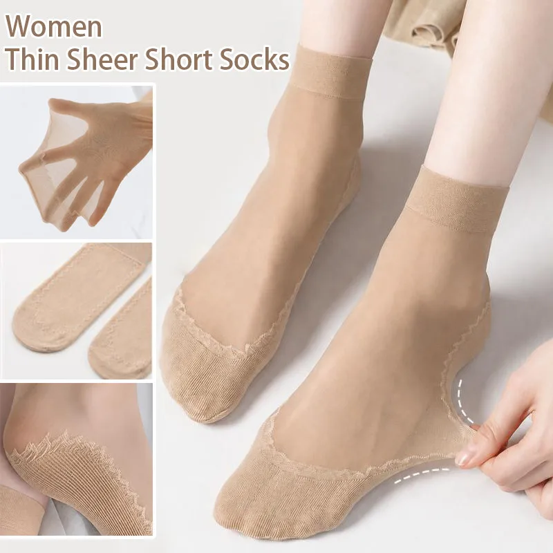 Invisibility Sock Loafer - 10Pairs Ultra-Sheer Invisible Ankle Socks for