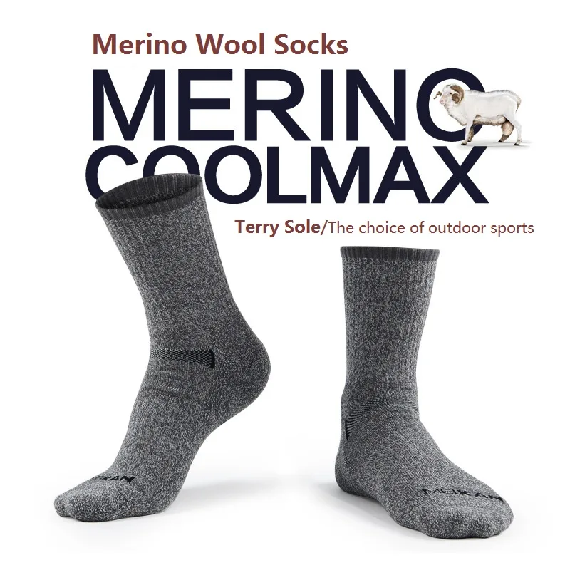 Wool Hiking Sock - MEIKAN Men Merino Wool Socks Coolmax