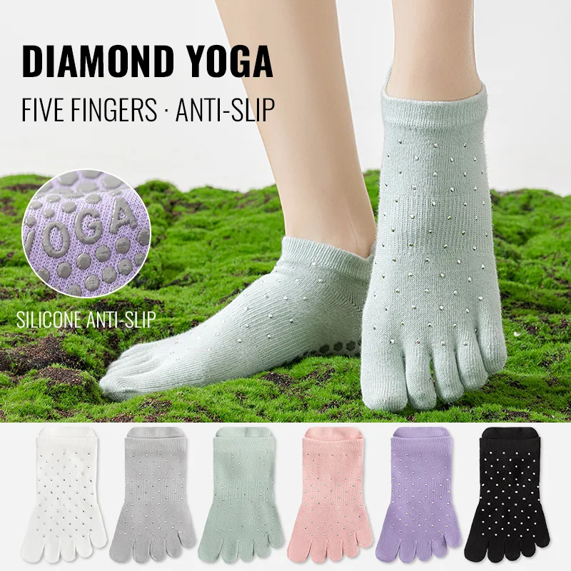Toe Sock Split - MiiOW Non-Slip Grip Pilates Sock Women