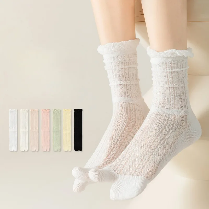 Toe Sock Split - 5 Pairs Split-toe Socks Women Cotton
