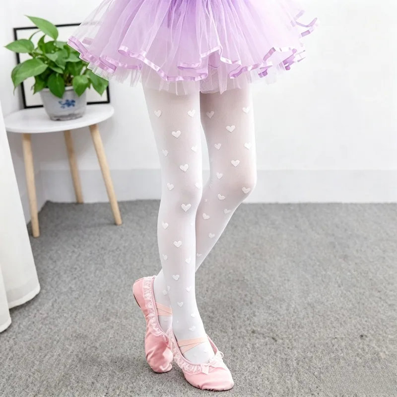 Tights Pantyhose Sheer - Ballet 10D Heart Bow Decor Summer