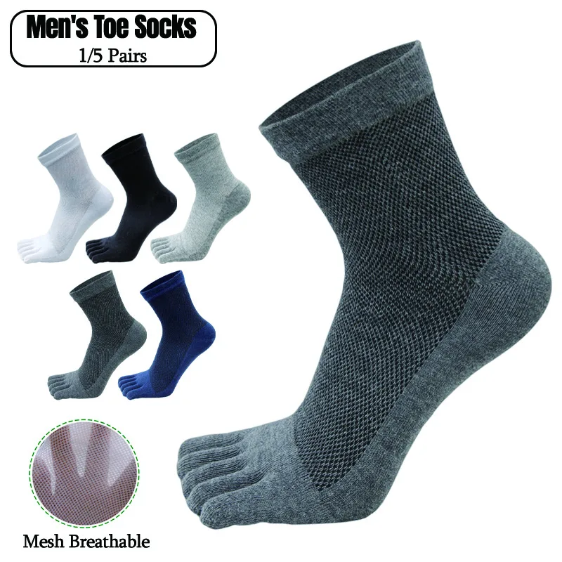 Toe Sock Split - 1/5 Pairs Summer Men Five Finger
