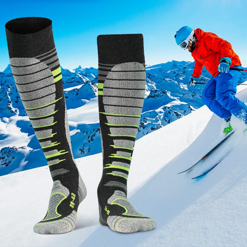 Wool Hiking Sock - GTUBIKE 1 Pair New Merino Wool
