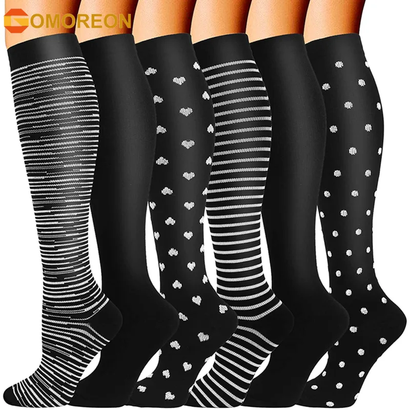 Compression Sock Medical - GOMOREON 6Pairs Compression Socks for Men