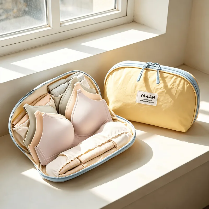 Sock Organizer Tray - Three-in-one cup-shaped bra storage bag, multi-layer