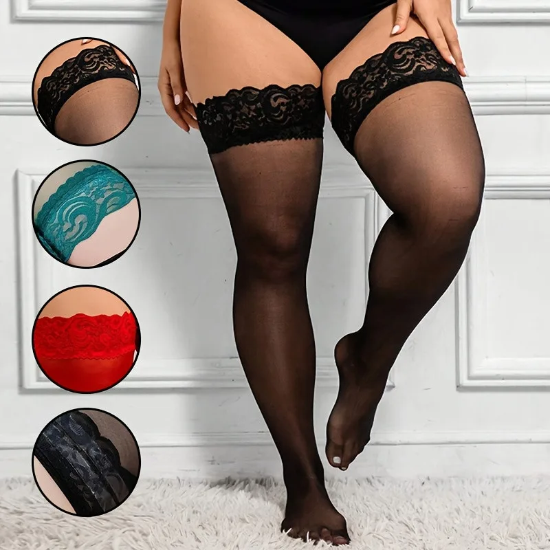 Thigh High Sock Stay Up - Plus Size Women Thigh High Stockings