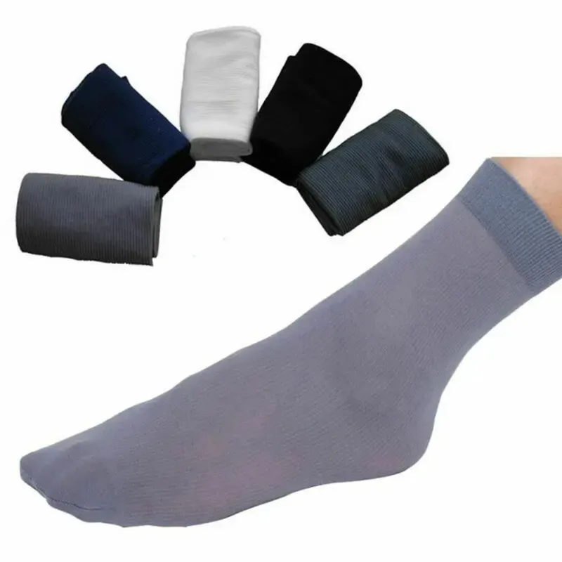Silk Sock Bamboo - 10pairs Casual Breathable Men Ice Silk