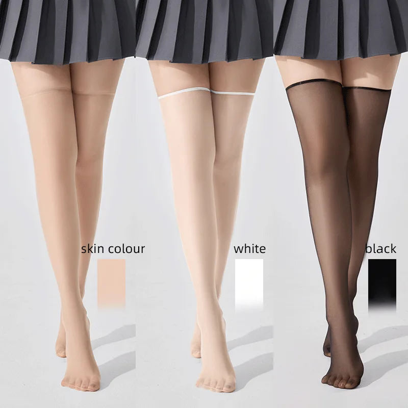 Thigh High Sock Stay Up - Kave 3 Pairs Nylon Sheer Thigh