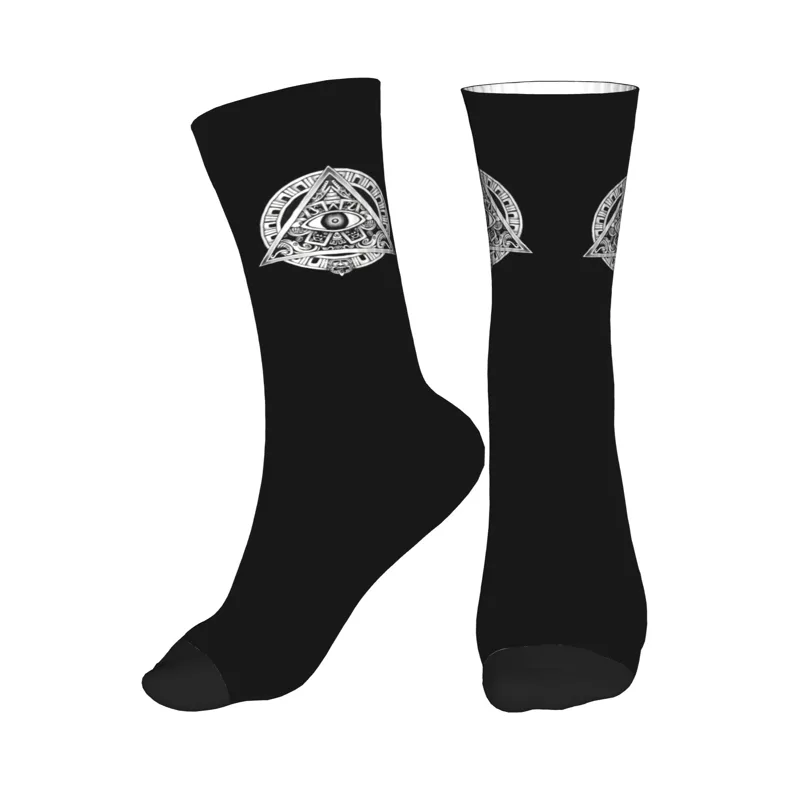 Dress Sock Men - Fun Men's Illuminati Ancient Symbol Dress