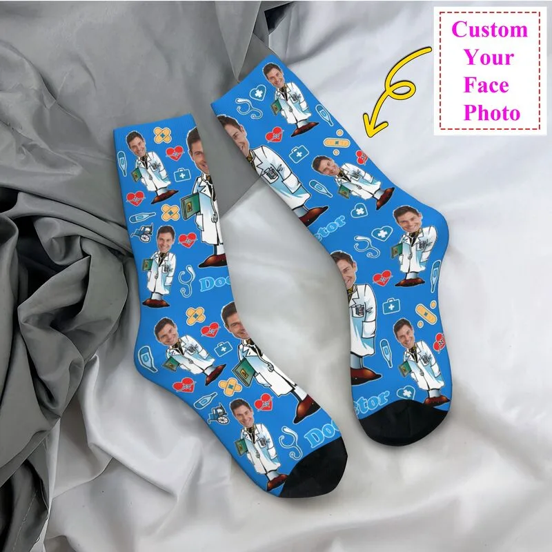 Dress Sock Men - Doctor Custom Men Women Crew Socks
