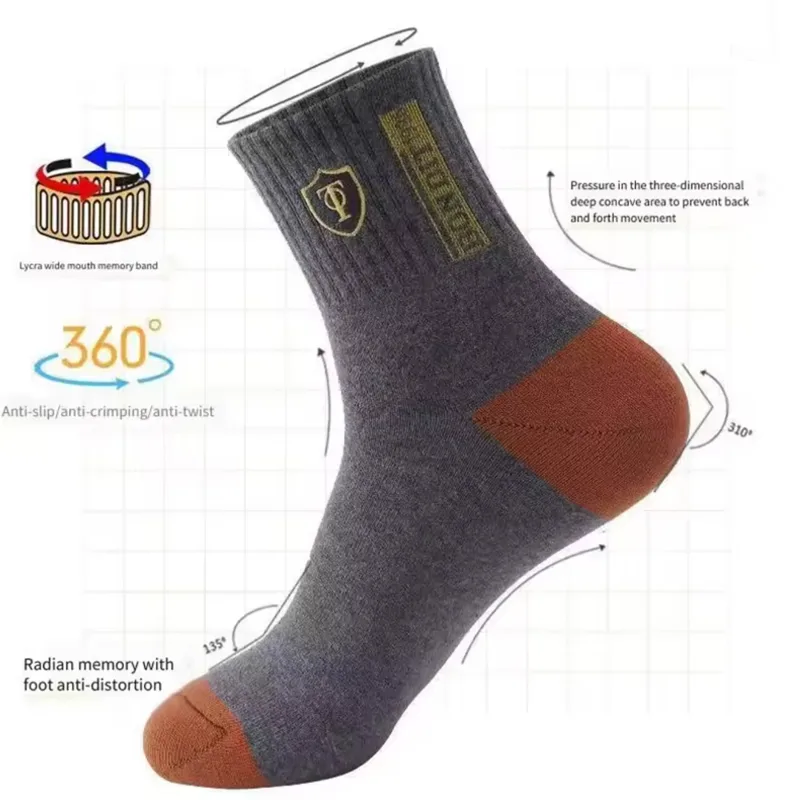 Men's 5/10-Pack Premium Therma - Cotton Crew Sock Pack review and price