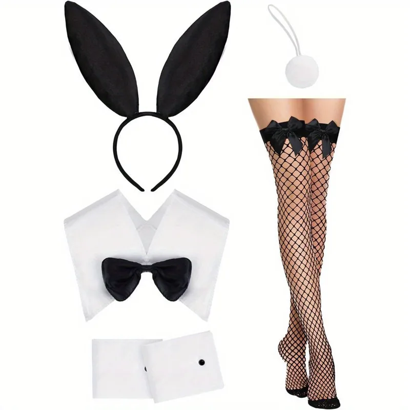 WomenCostume Set Black Bunny E - Fishnet Stocking Women review and price