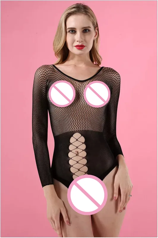 Sexy Black Fishnet Lingerie Bo - Fishnet Stocking Women review and price