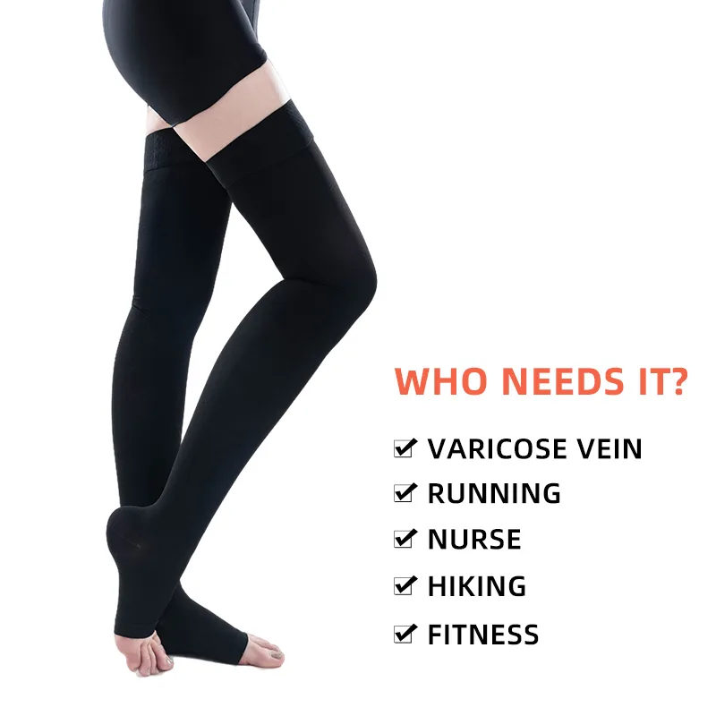 1Pair Thigh High Open Toe Medi - Compression Sock Medical review and price