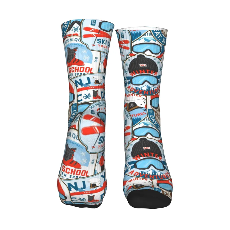 Vintage Red Blue Ski Club Seam - Dress Sock Men review and price