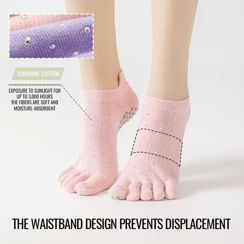 MiiOW Non-Slip Grip Pilates So - Toe Sock Split review and price