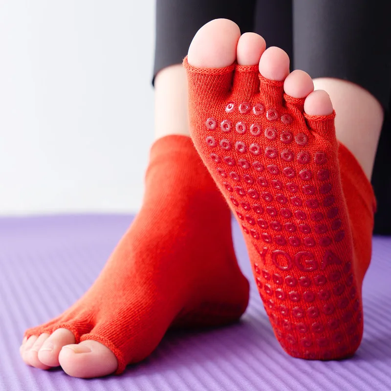 Yoga Socks Half Toe Anti-Slip  - Grip Sock Yoga review and price