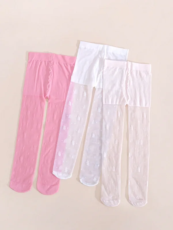 3Pack Girls Rabbit Print Tight - Tights Pantyhose Sheer review and price