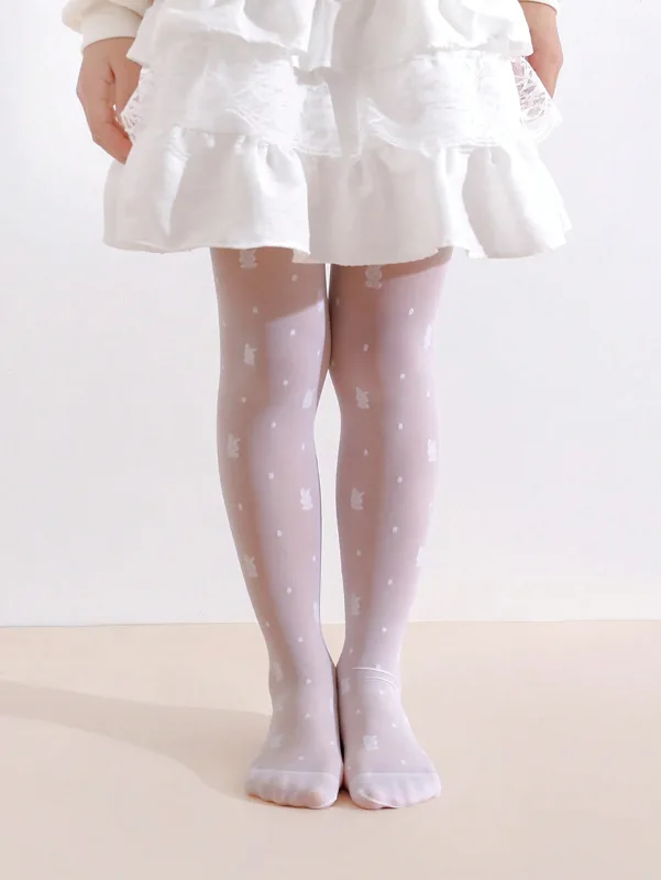 3Pack Girls Rabbit Print Tight - Tights Pantyhose Sheer review and price