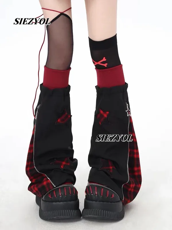 Original Plaid Leg Warmers 202 - Boot Sock Slouchy review and price