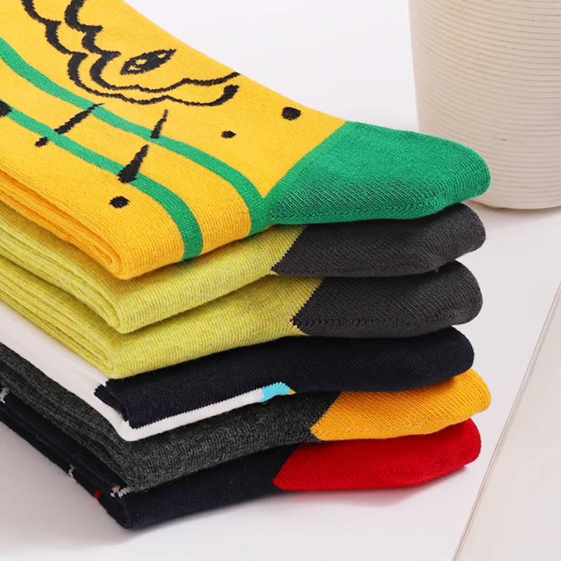 5Pairs Mens Fun Dress Socks, P - Cotton Crew Sock Pack review and price