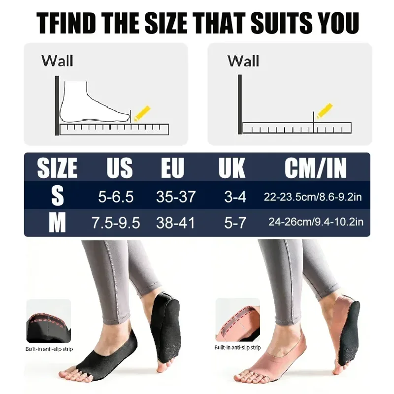 1Pair Toeless Yoga Pilates Soc - Grip Sock Yoga review and price