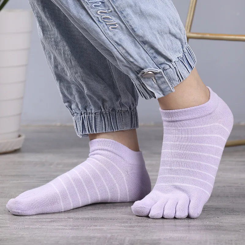 1/5 Pairs Women Striped Five T - Ankle Sock Low Cut review and price