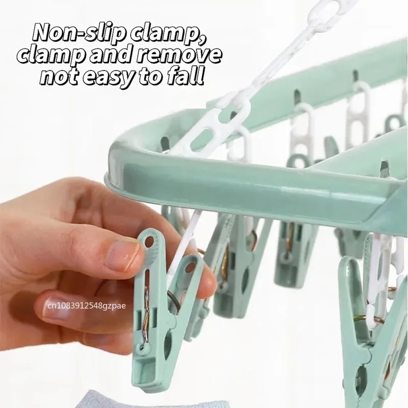 32 Clips Folding Clothes Dryer - Sock Organizer Tray review and price