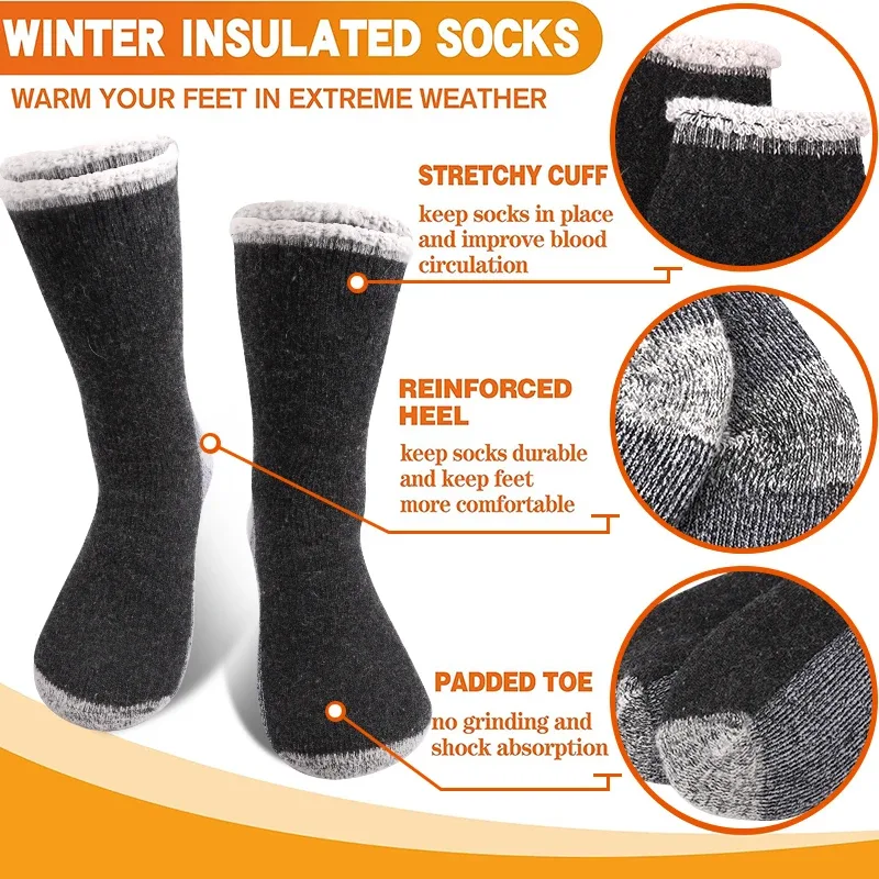 3Pairs High-Quality Thicken Wi - Thermal Sock Winter review and price