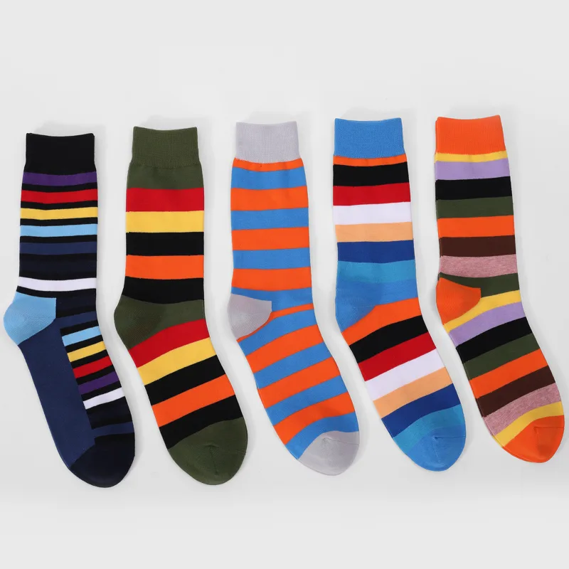 5Pairs Mens Fun Dress Socks, P - Cotton Crew Sock Pack review and price