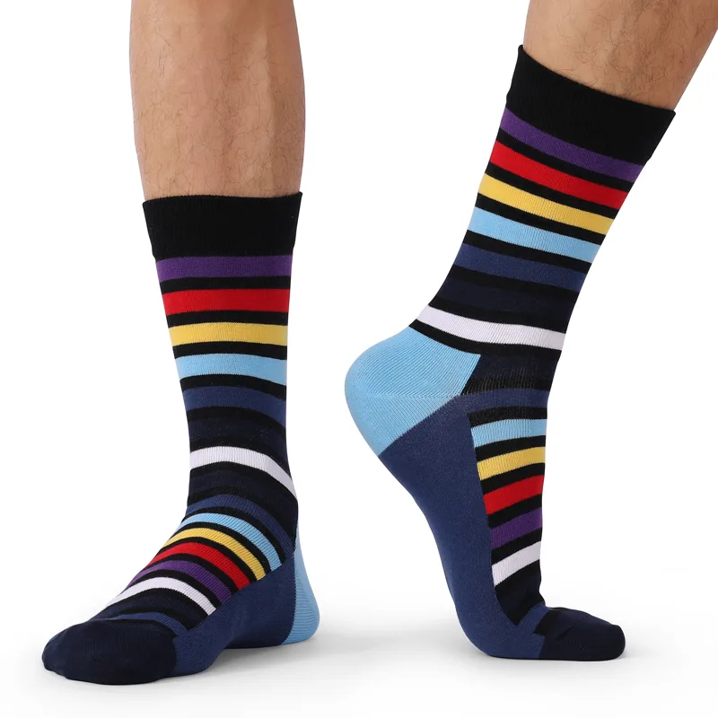 5Pairs Mens Fun Dress Socks, P - Cotton Crew Sock Pack review and price