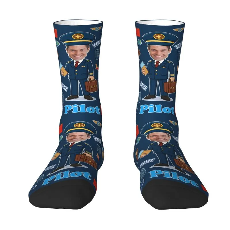 Novelty Men's Funny Pilot Cust - Dress Sock Men review and price