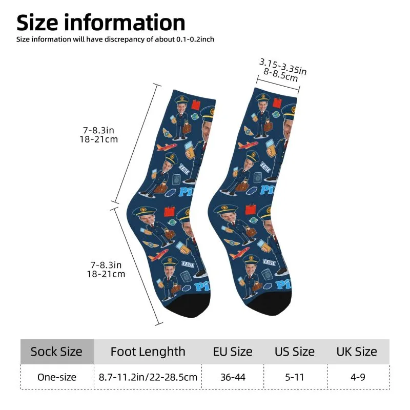 Novelty Men's Funny Pilot Cust - Dress Sock Men review and price
