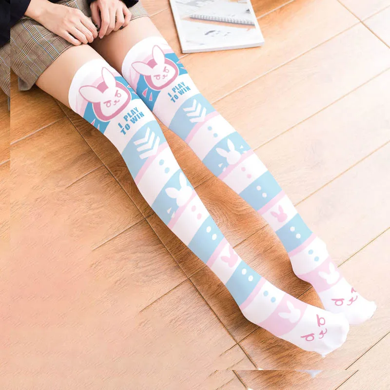 Game OW D.Va Cartoon Printed K - Silk Sock Bamboo review and price