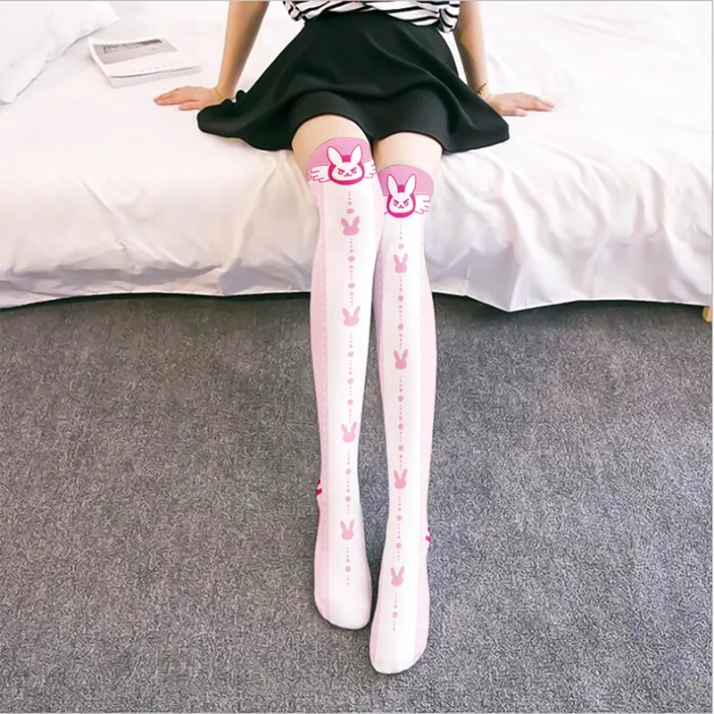 Game OW D.Va Cartoon Printed K - Silk Sock Bamboo review and price