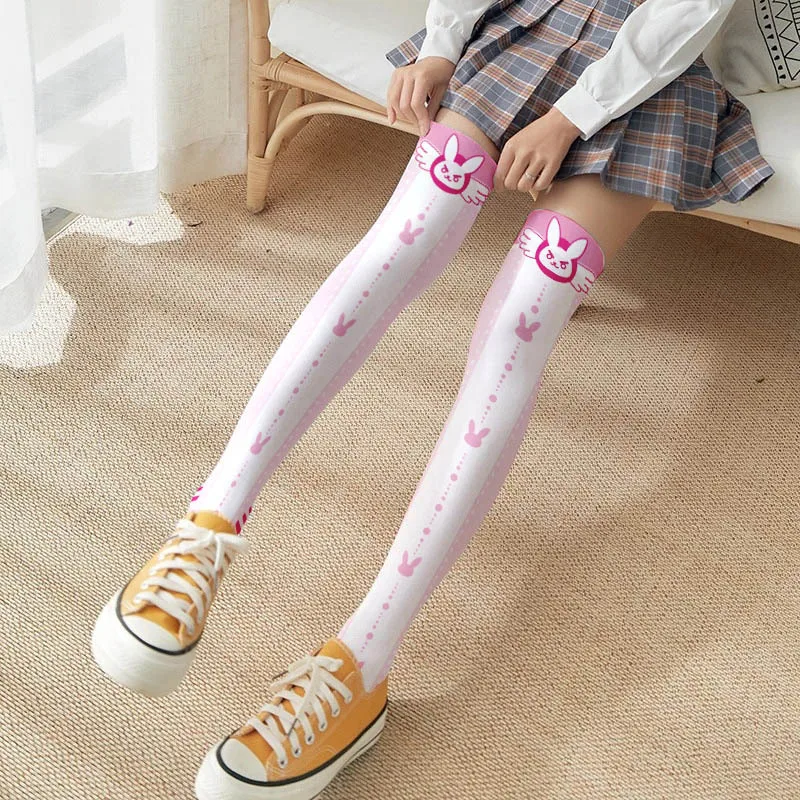 Game OW D.Va Cartoon Printed K - Silk Sock Bamboo review and price