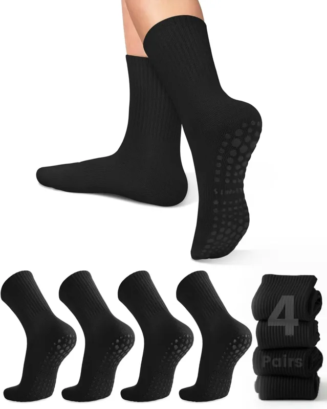 4 pairs of women's yoga socks, - Grip Sock Yoga review and price