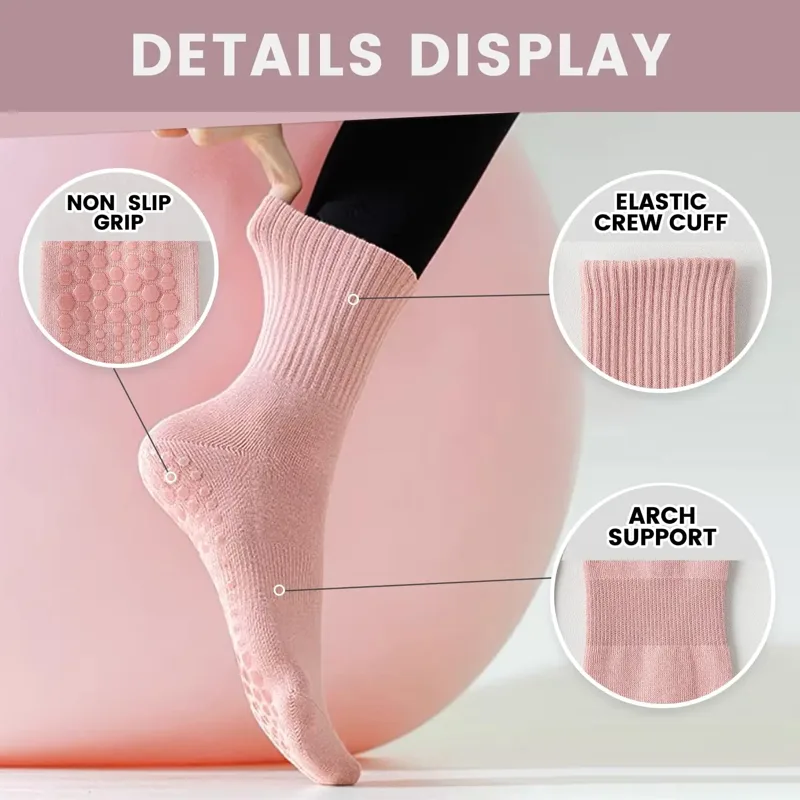 4 pairs of women's yoga socks, - Grip Sock Yoga review and price