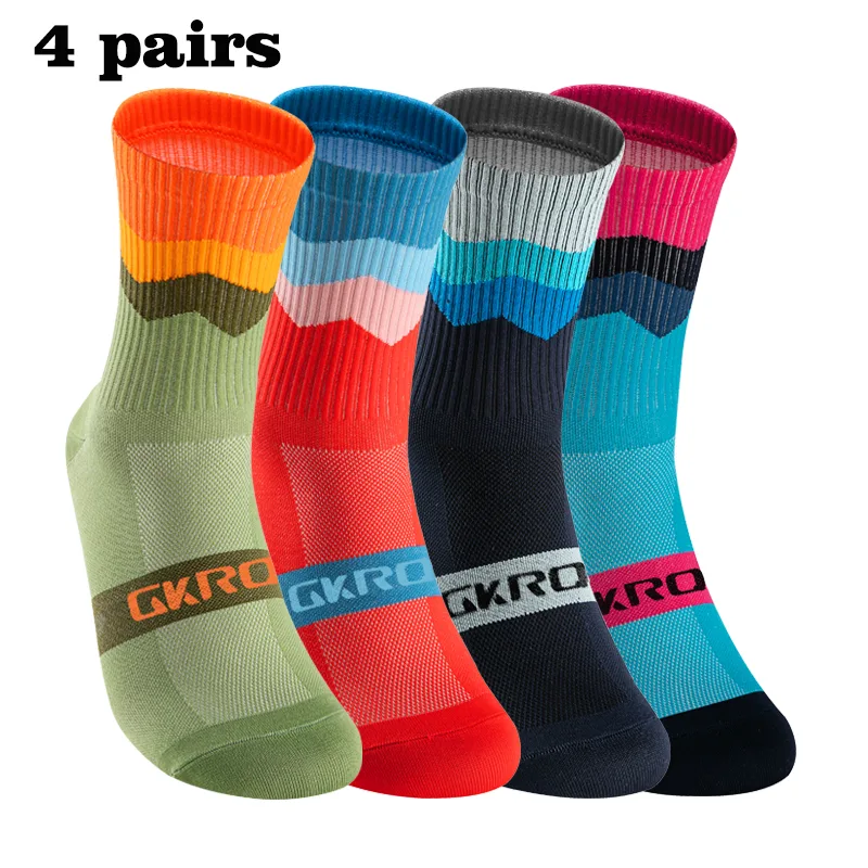 GKRQ 4 Pairs Bike Socks Men Nu - Compression Sock Medical review and price