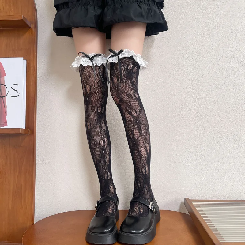 Cute Lolita Lace Edge Mesh Soc - Silk Sock Bamboo review and price