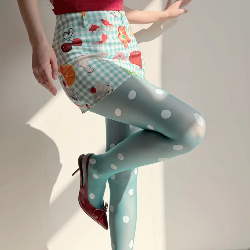 Retro Polka Dot Sheer Tights f - Tights Pantyhose Sheer review and price