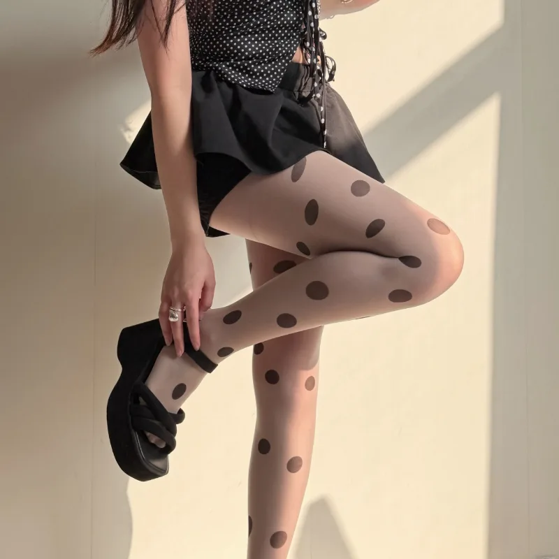 Retro Polka Dot Sheer Tights f - Tights Pantyhose Sheer review and price