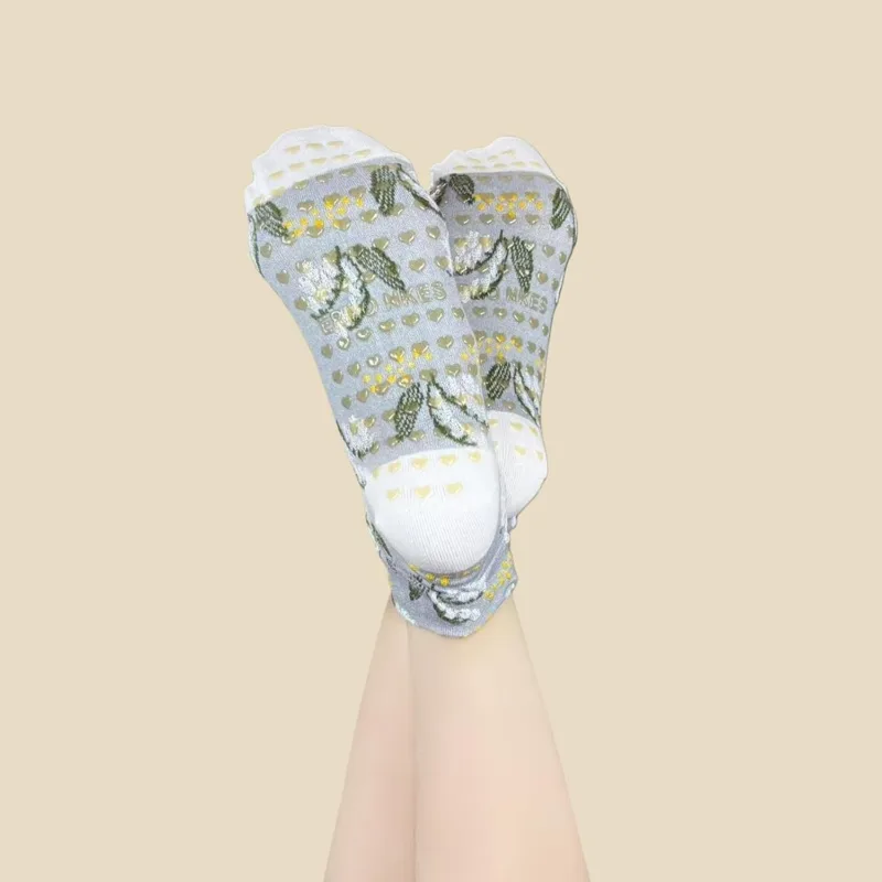 Floral Jacquard Yoga Socks for - Grip Sock Yoga review and price