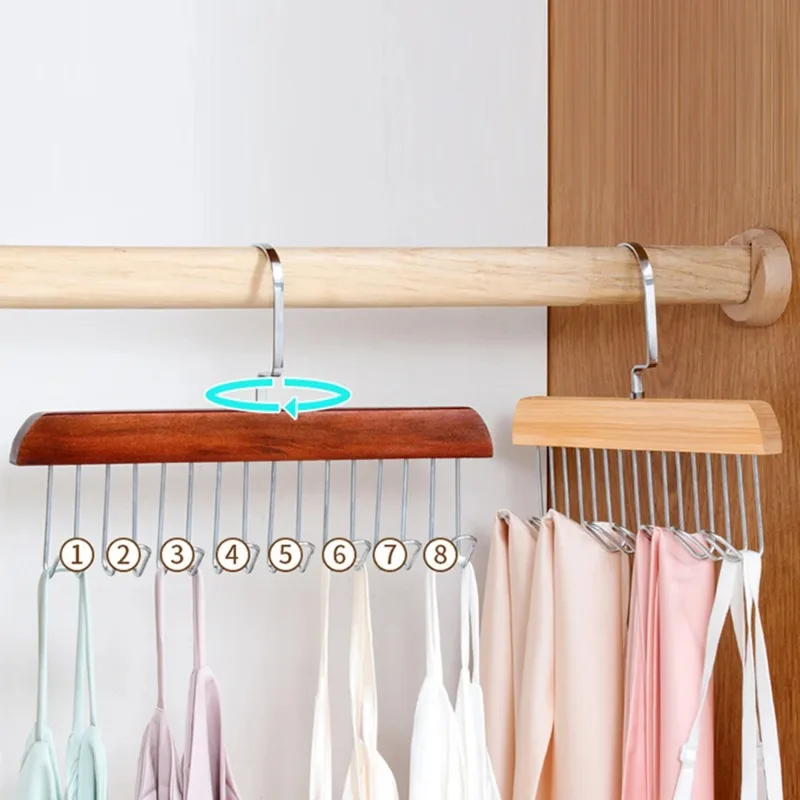 Solid Wood Eight-hook Hanger M - Sock Organizer Tray review and price