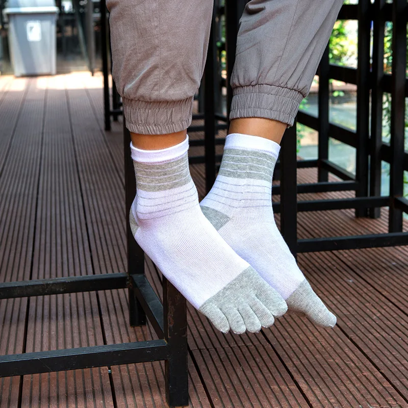 3/5 Pairs Men Five Toe Crew So - Toe Sock Split review and price