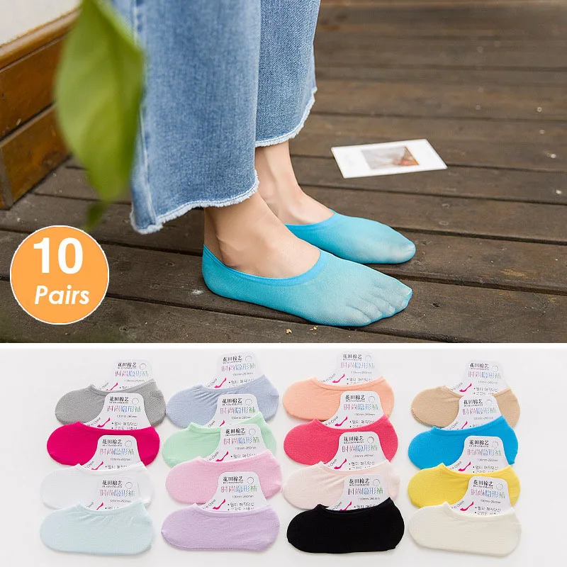 5 Pairs 10PCS Women Socks Nons - Invisibility Sock Loafer review and price
