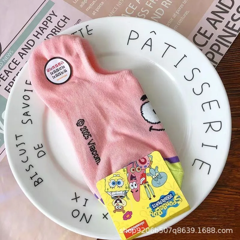 4PCS Hot Cute SpongeBob Square - Invisibility Sock Loafer review and price