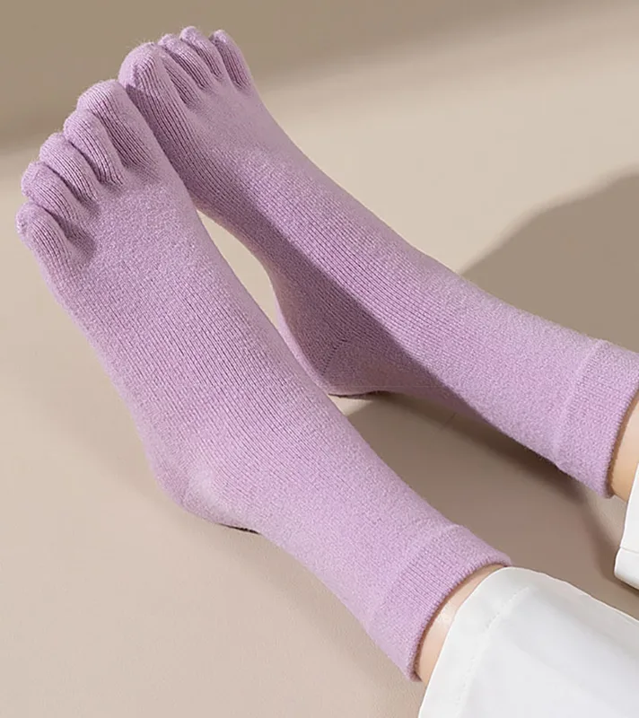 Autumn Winter Thicken Cashmere - Toe Sock Split review and price