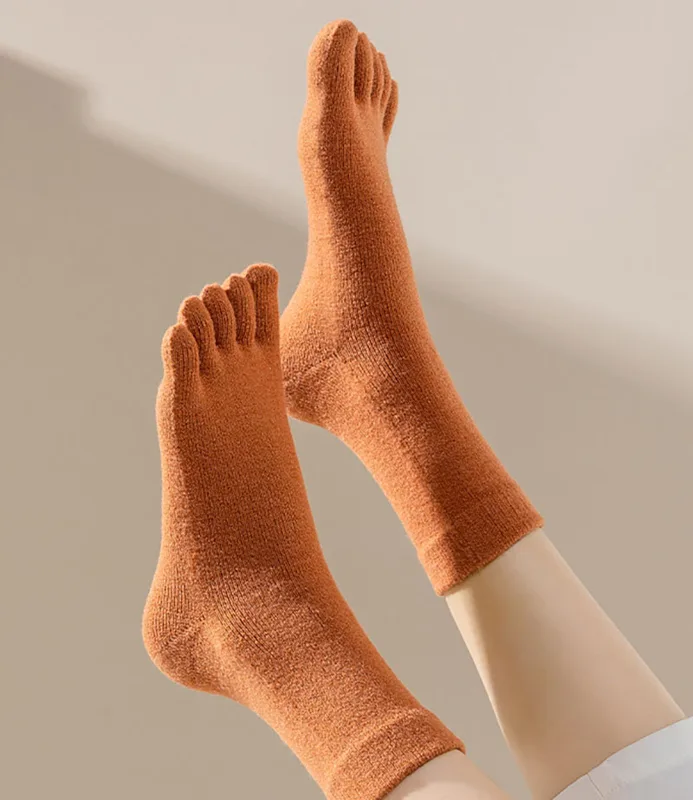 Autumn Winter Thicken Cashmere - Toe Sock Split review and price