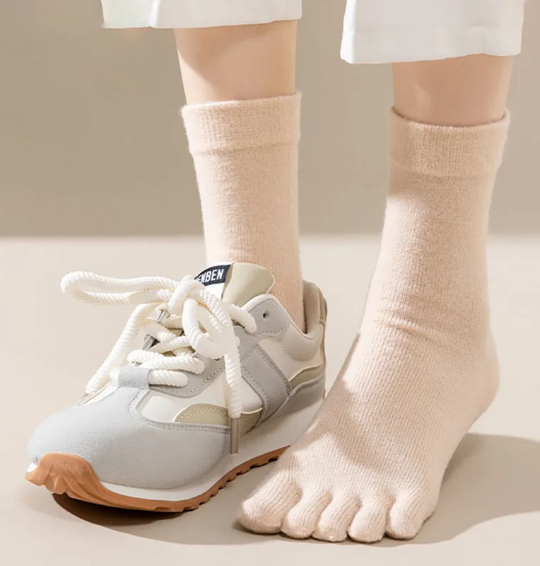 Autumn Winter Thicken Cashmere - Toe Sock Split review and price